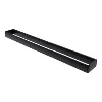 Handdoek houder Aline | Wandmontage | 60.8 cm | Enkel houder | Zwart mat