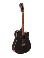 DIMAVERY DR-612 Western Guitar 12 string, black