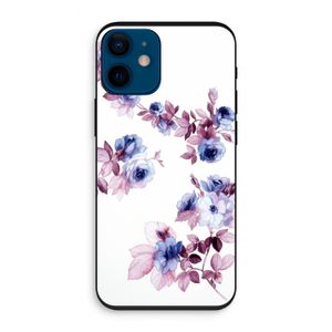 Waterverf bloemen: iPhone 12 mini Biologisch afbreekbaar hoesje