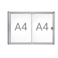 Binnenvitrine wand maulextraslim 2xa4 slot