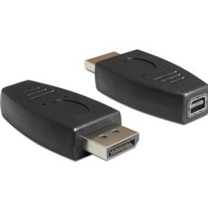 DeLOCK 65237 tussenstuk voor kabels Displayport mini Displayport Zwart