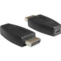 DeLOCK 65237 tussenstuk voor kabels Displayport mini Displayport Zwart - thumbnail