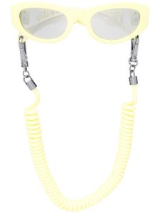 Dolce & Gabbana Eyewear lunettes de soleil teintées à monture carrée - Jaune