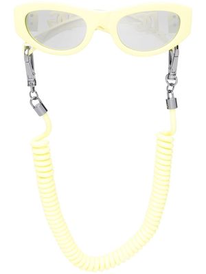 Dolce & Gabbana Eyewear lunettes de soleil teintées à monture carrée - Jaune
