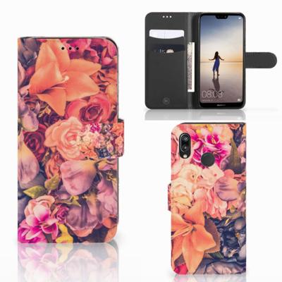 Huawei P20 Lite Hoesje Bosje Bloemen | Portemonnee hoesje