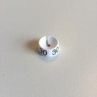 MB wit/zwart 30 voor op kledinghanger