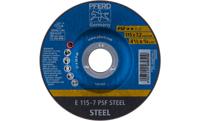 PFERD 62011634 E 115-7 PSF STEEL Afbraamschijf gebogen Diameter 115 mm Boordiameter 22.23 mm Gietijzer, Staal, Gegoten staal 10 stuk(s) - thumbnail