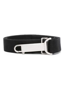 Rick Owens ceinture à fermoir en crochet - Noir