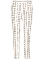 Dolce & Gabbana pantalon de costume à motif imprimé - Blanc - thumbnail