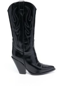 Sonora bottines Santa Fe 110 mm d'inspiration western - Noir