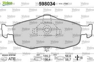 Valeo Remblokset 598034