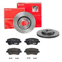 Remmenset, remschijf BREMBO, Remschijftype: Geperforeerd / Geventileerd, Inbouwplaats: Vooras, u.a. für Dacia, Renault, Nissan - thumbnail