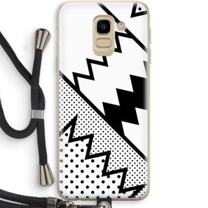 Pop Art #5: Samsung Galaxy J6 (2018) Transparant Hoesje met koord