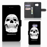 Telefoonhoesje met Naam Samsung Galaxy S7 Edge Skull Eyes - thumbnail