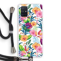 Tropisch 2: Samsung Galaxy A71 Transparant Hoesje met koord
