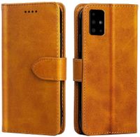 OPPO A96 Book Case Hoesje - Kunstleer - Book Case - Wallet - Flip Cover - Mat - OPPO A96 - Lichtbruin