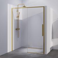 BRAUER Season nisdeur model B met schuifdeur helder glas 140x200 omkeerbaar incl. glascoating Season-Goud