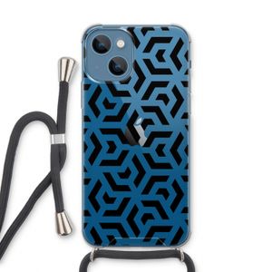 Crazy pattern: iPhone 13 Transparant Hoesje met koord