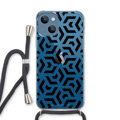 Crazy pattern: iPhone 13 Transparant Hoesje met koord