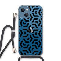 Crazy pattern: iPhone 13 Transparant Hoesje met koord Crazy pattern: iPhone 13 Transparant Hoesje met koord