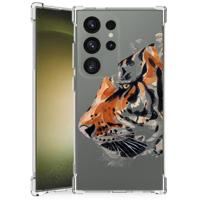 Back Cover Samsung Galaxy S24 Ultra Watercolor Tiger Back Cover Samsung Galaxy S24 Ultra Watercolor Tiger