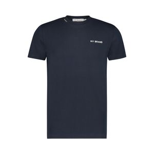 My Brand Tape T-Shirt Heren Blauw/Wit - Maat XL - Kleur: Blauw | Soccerfanshop