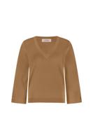 Linay 3/4 sleeve pullover - caramel - 13125