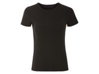 esmara Geribd dames T-shirt (Zwart, XL (48/50))