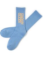 STADIUM GOODS® chaussettes à logo brodé - Bleu - thumbnail