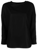 ASPESI blouse à col ample - Noir