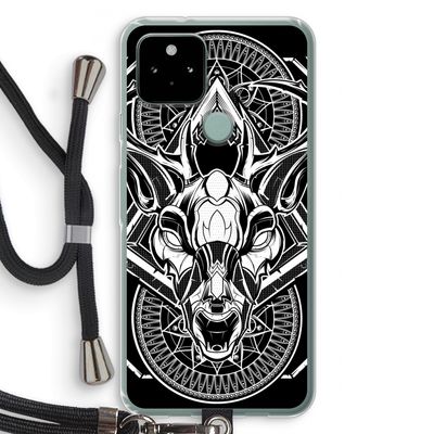 Oh Deer: Pixel 5 Transparant Hoesje met koord