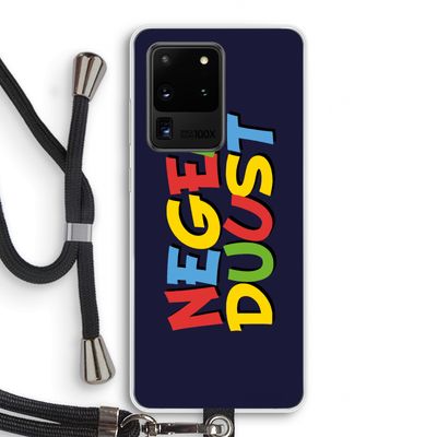 90's One: Samsung Galaxy S20 Ultra Transparant Hoesje met koord