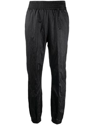 Fabiana Filippi pantalon fuselé à effet métallisé - Noir