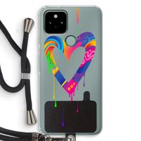 Melts My Heart: Pixel 5 Transparant Hoesje met koord