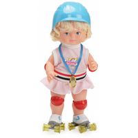 Falca Babypop Romy 46 Cm Textiel Blauw/roze - thumbnail