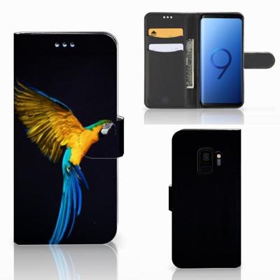 Samsung Galaxy S9 | Telefoonhoesje | Met pasjeshouder | Papegaai