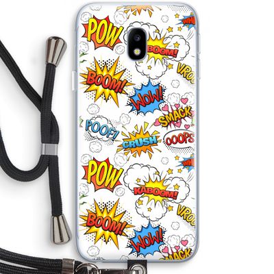 Pow Smack: Samsung Galaxy J3 (2017) Transparant Hoesje met koord