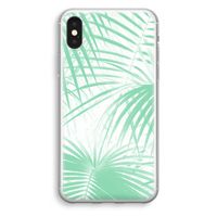 Palmbladeren: iPhone XS Transparant Hoesje