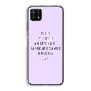 Relatief: Samsung Galaxy A22 5G Transparant Hoesje