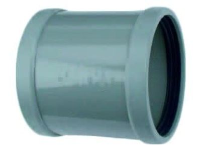 Wavin PVC Overschuifmof 110mm met Dubbele Manchet - Waterdicht voor Vijver & Leidingwerk
