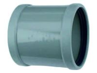 Wavin PVC Overschuifmof 110mm met Dubbele Manchet - Waterdicht voor Vijver & Leidingwerk Wavin PVC Overschuifmof 110mm met Dubbele Manchet - Waterdicht voor Vijver & Leidingwerk