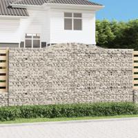 VidaXL Schanskorven 3 st gewelfd 400x30x200/220 cm ijzer - thumbnail