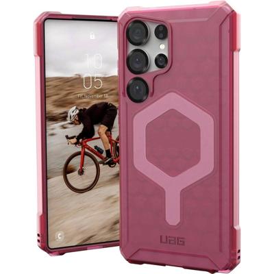 Urban Armor Gear Essential Armor Outdoor telefoonhoes Samsung Galaxy S25 Ultra Pink, Transparant Inductieve lading