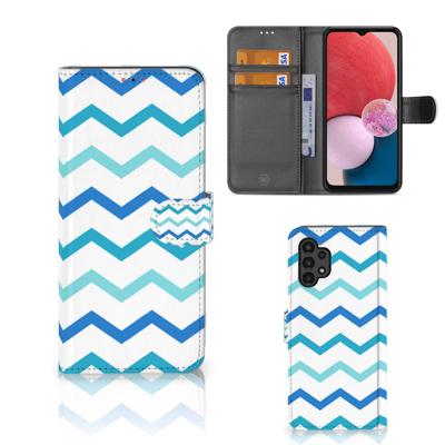 Samsung Galaxy A13 (4G) | Telefoon Hoesje | Zigzag Blauw
