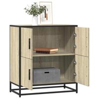 Dressoir 68x35x76 cm bewerkt hout sonoma eikenkleurig