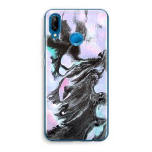 Pastel zwart: Huawei P20 Lite Transparant Hoesje