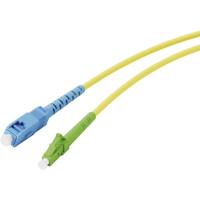 Vivanco 45714 Glasvezel Netwerkkabel, patchkabel SC, LC 3 m Neon-geel, Neon-groen, Neonblauw Extreem dun, Flexibel, Flexibele binnenader, Glasvezelband,