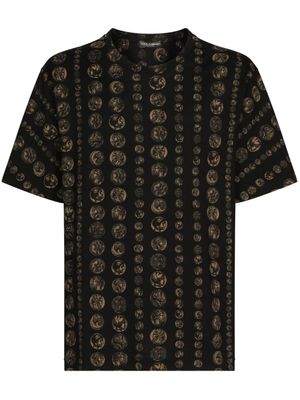 Dolce & Gabbana t-shirt à imprimé graphique - Noir
