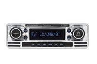 Autoradio met Bluetooth, CD Speler, DAB+ en FM Radio - USB - 1 DIN - Retro Chroom Design (RCD120DAB-BT) - thumbnail