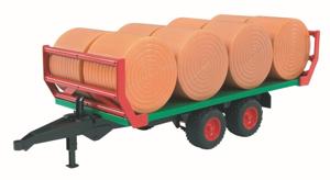 Bruder Balentransporter met 8 ronde hooibal